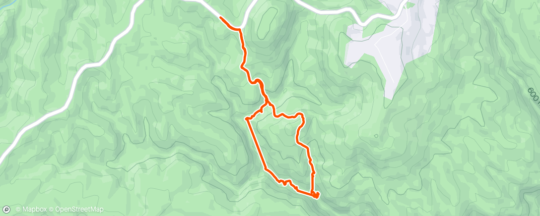 Map of the activity, Claustral Canyon