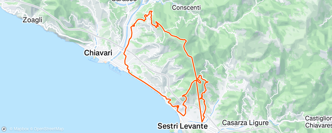 Map of the activity, Morning Mountain Bike Ride