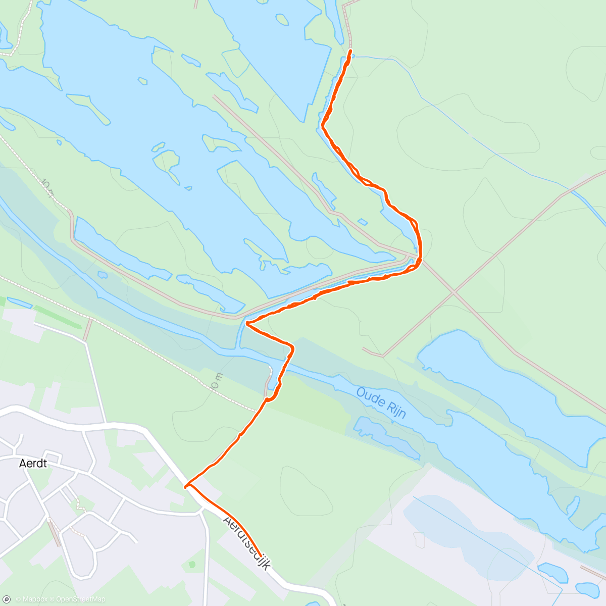 Map of the activity, Vogelen