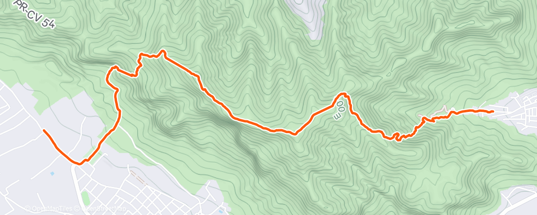 Карта физической активности (hike-climbing)