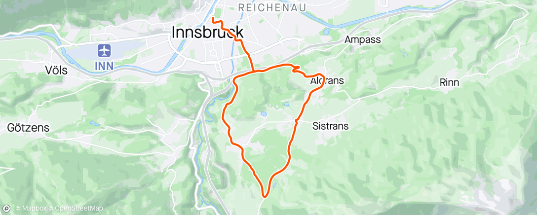 Map of the activity, Zwift - Zwift Academy 2019 Semi-Finals Workout #1: Anaerobic Capacity Into VO2 in Innsbruck