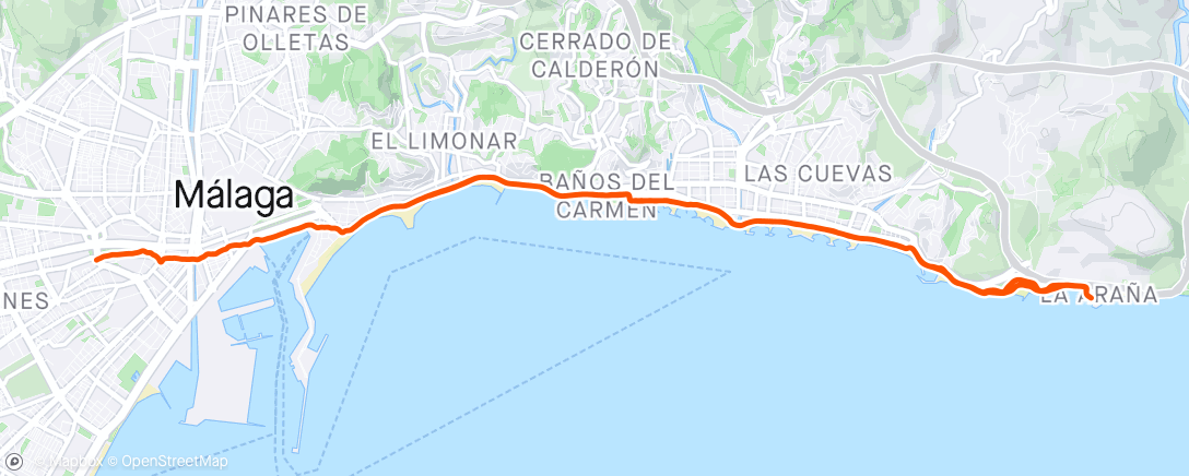 Karte der Aktivität „☀️ Málaga, Andalucía Morning Run”