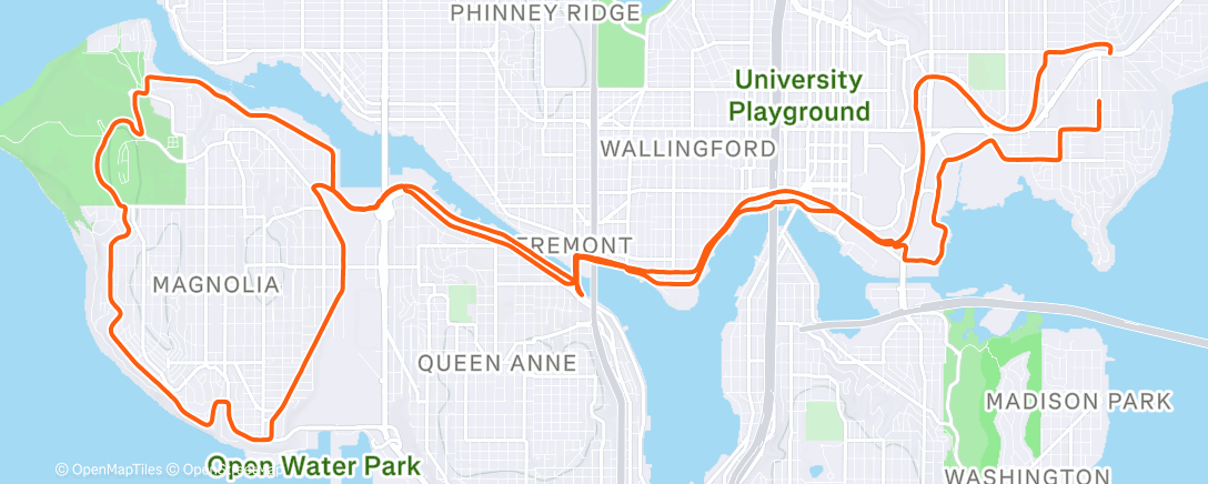 Map of the activity, Morning Ride