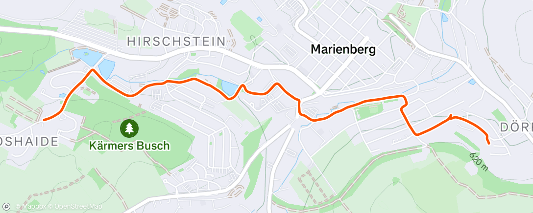 Map of the activity, Fahrt am Nachmittag
