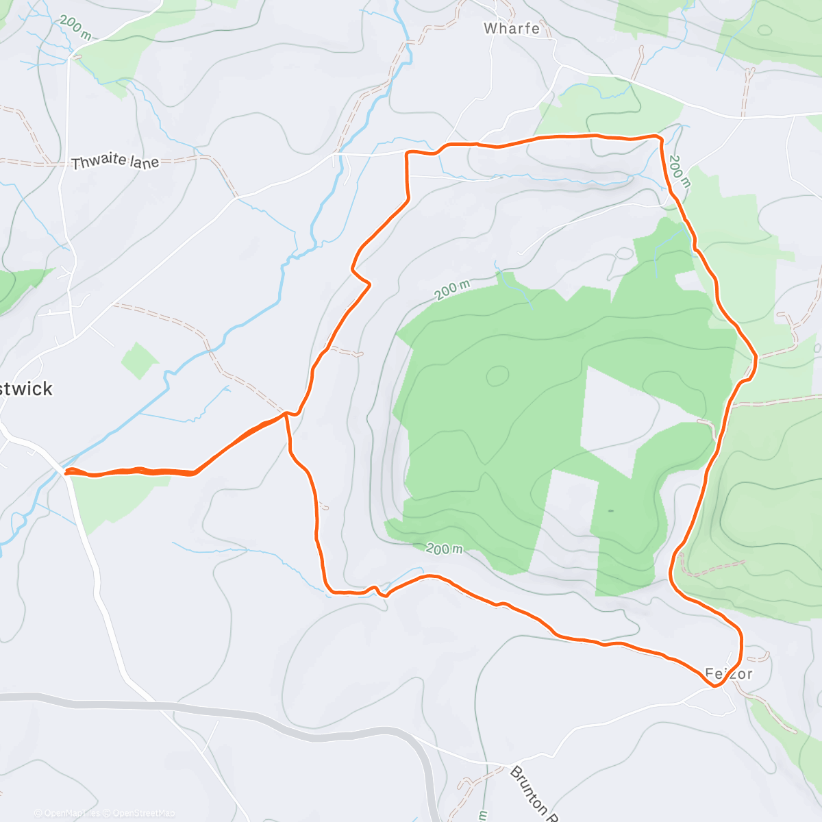 Карта физической активности (Harriers)