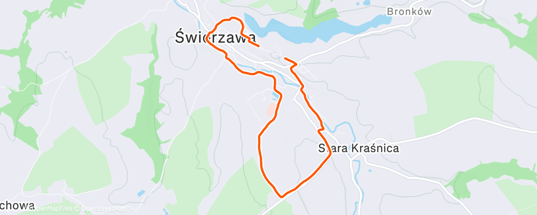 Map of the activity, Morning Run