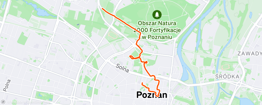Map of the activity, Afternoon Walk