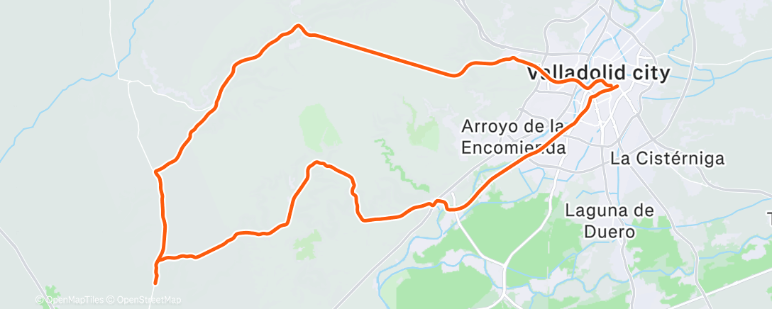 Карта физической активности (Bicicleta por la tarde)