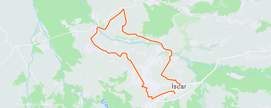 Карта физической активности (Morning Mountain Bike Ride)