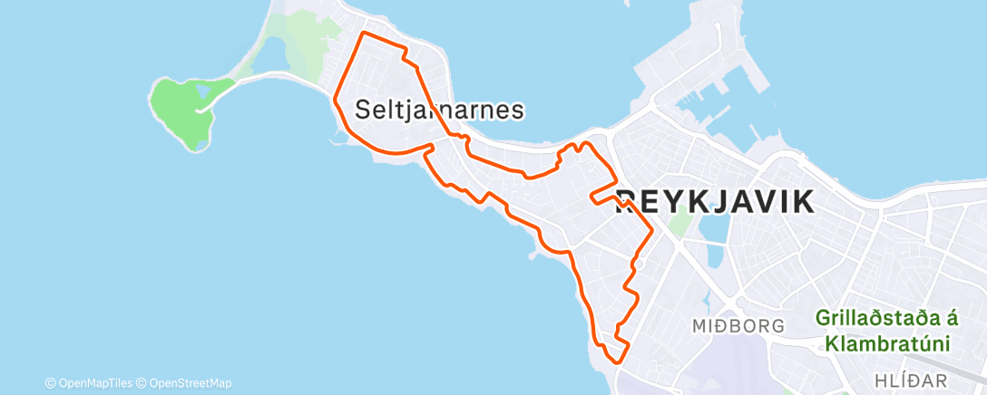 Map of the activity, Rólegt