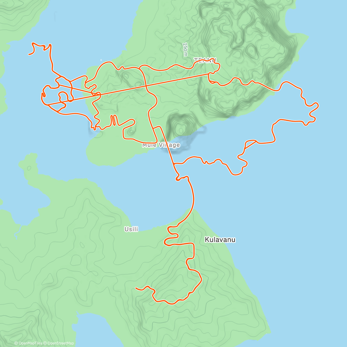 Карта физической активности (Zwift - Triple Flat Loops in Watopia)