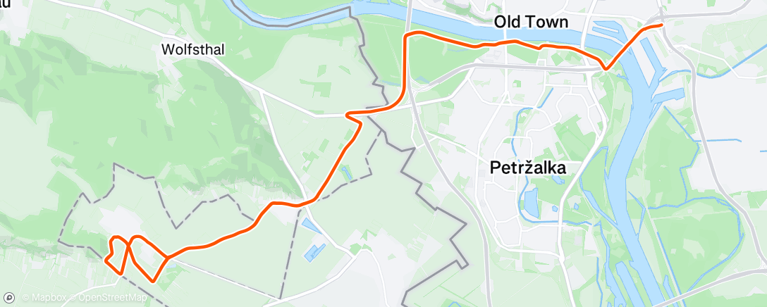 Map of the activity, Afternoon Ride