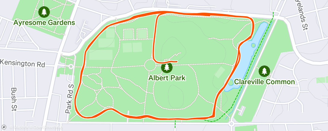 Carte de l'activité Albert park walker