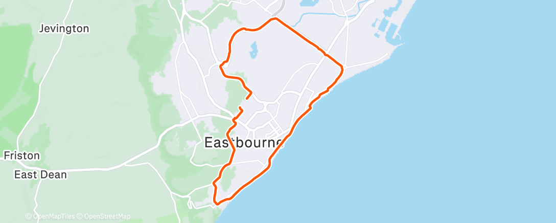 Map of the activity, Lunch Run