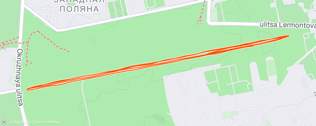 Map of the activity, Паркран Пенза
