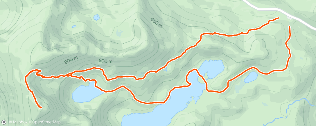 Map of the activity, Ben Nevis hike.