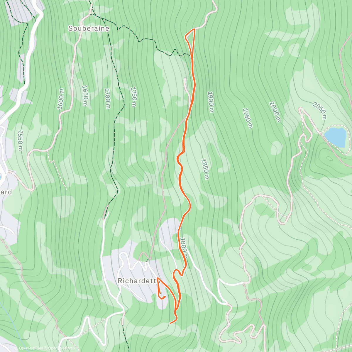 Map of the activity, La dama bianca ❄️