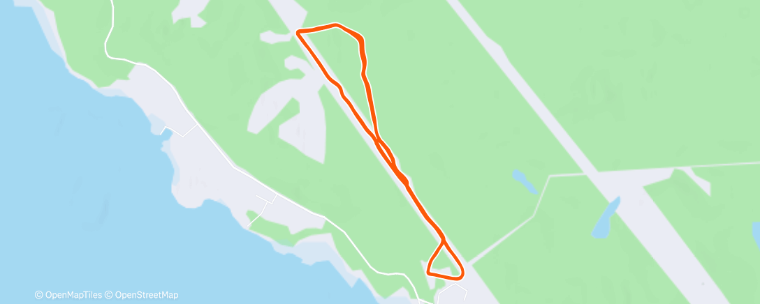 Map of the activity, Северный лыжный заезд (утро)