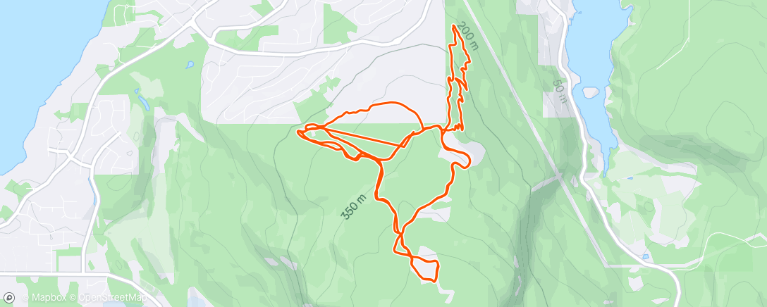 Mappa dell'attività First mtb in six months