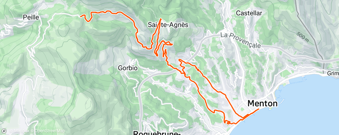 Map of the activity, Morning Ride