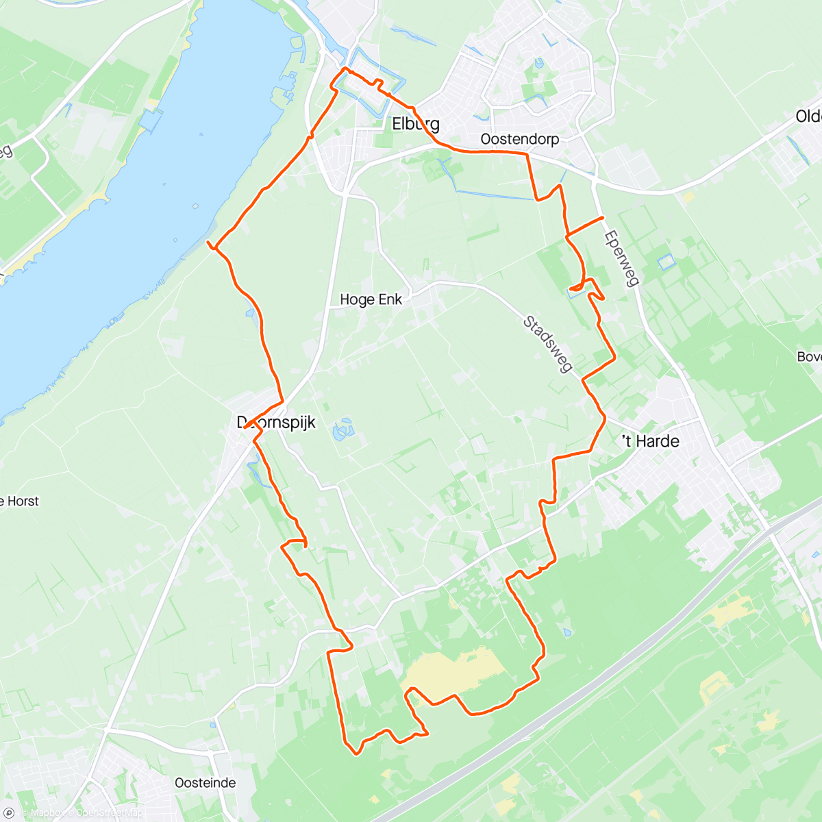 Map of the activity, Thornspiccerpad