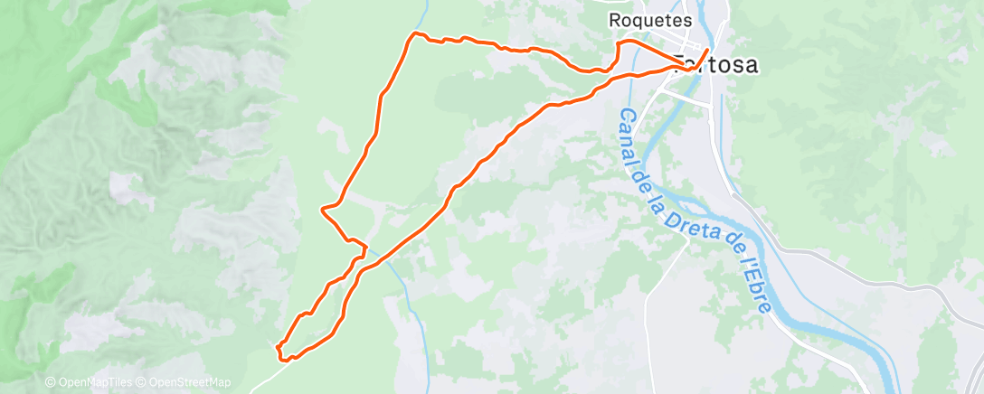 Карта физической активности (Bicicleta por la tarde)