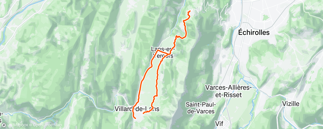 Map of the activity, Cyclisme