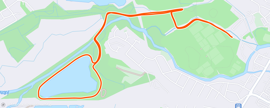 Map of the activity, Tonbridge parkrun with Matthew