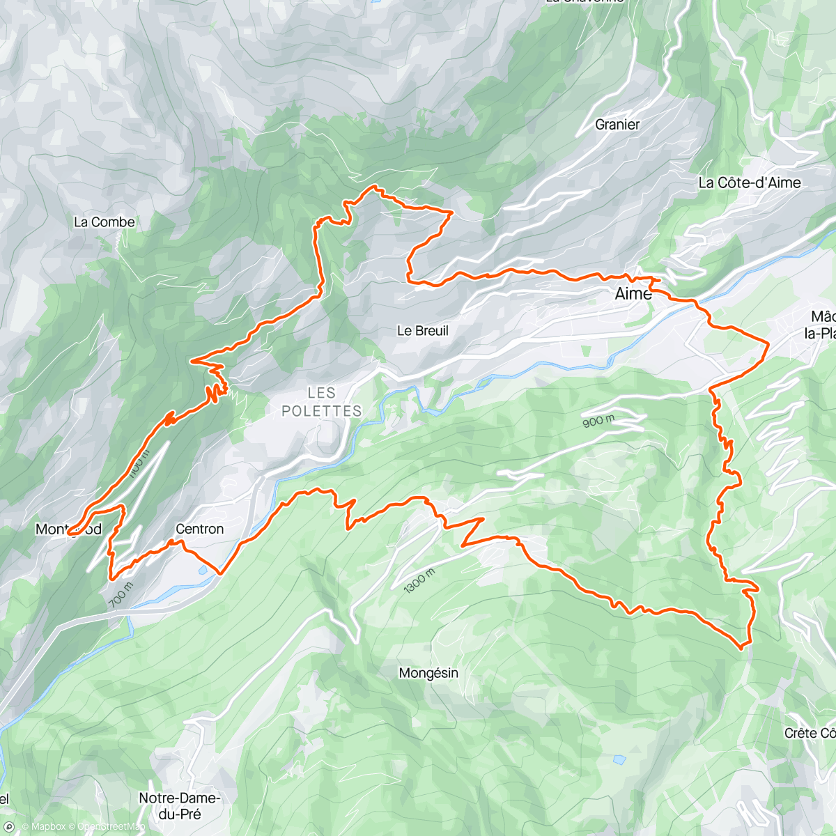 Mapa da atividade, Tour de l’enclos de l’âne