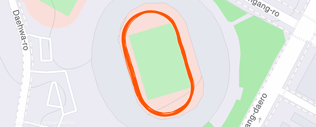 Карта физической активности (Evening Run)