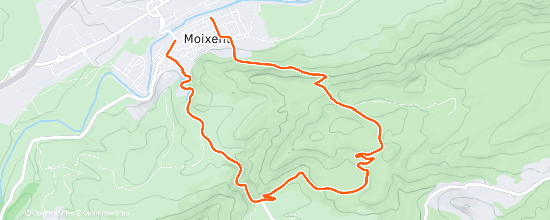 Карта физической активности (Carrera de mañana)