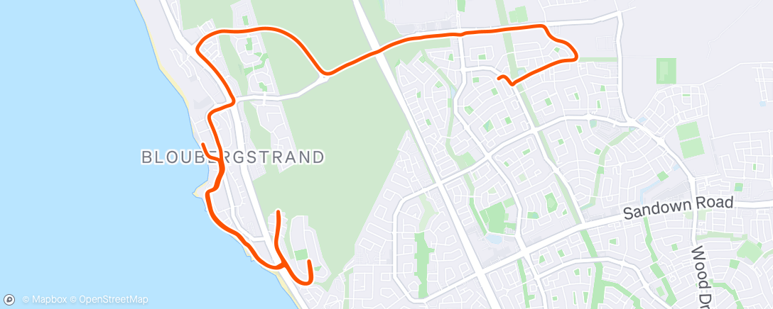 Map of the activity, Morning Run