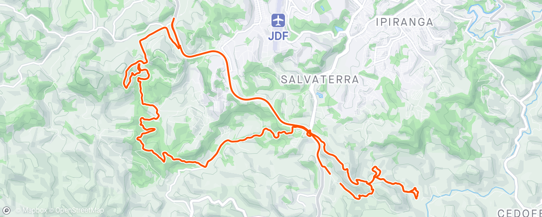 Map of the activity, Só trilha