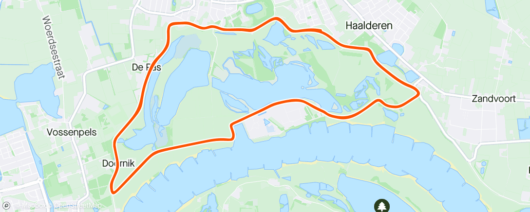 Map of the activity, Eerste marathon van het seizoen