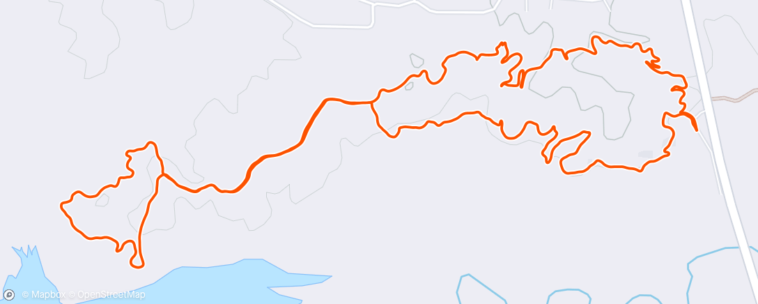 Map of the activity, Thursday Morning Trail Run