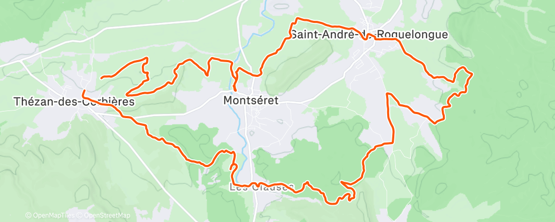 Map of the activity, Sortie d'apres-midi