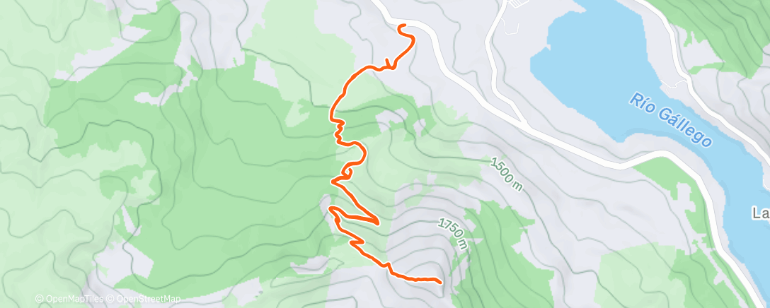 Карта физической активности (Raquetas de nieve a la hora del almuerzo)