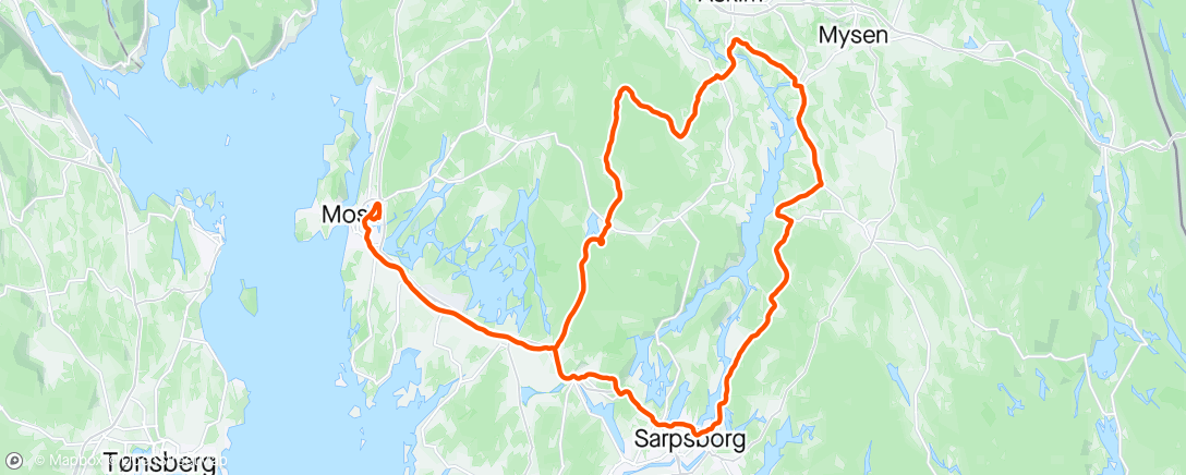 Map of the activity, Langtur med Fred, Svend og Tor ☀️🌪