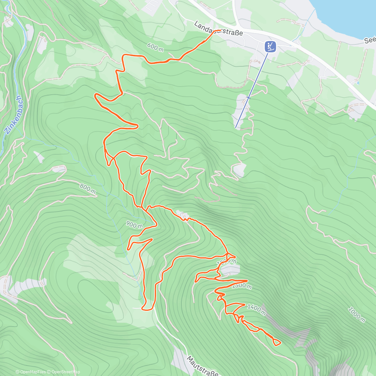 Map of the activity, Too cold for resting