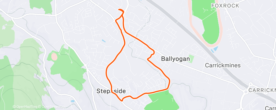 Map of the activity, Abendlauf