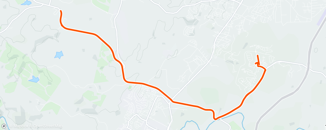 Map of the activity, 4 Minute Hopkins strength + Sprints Intervals
