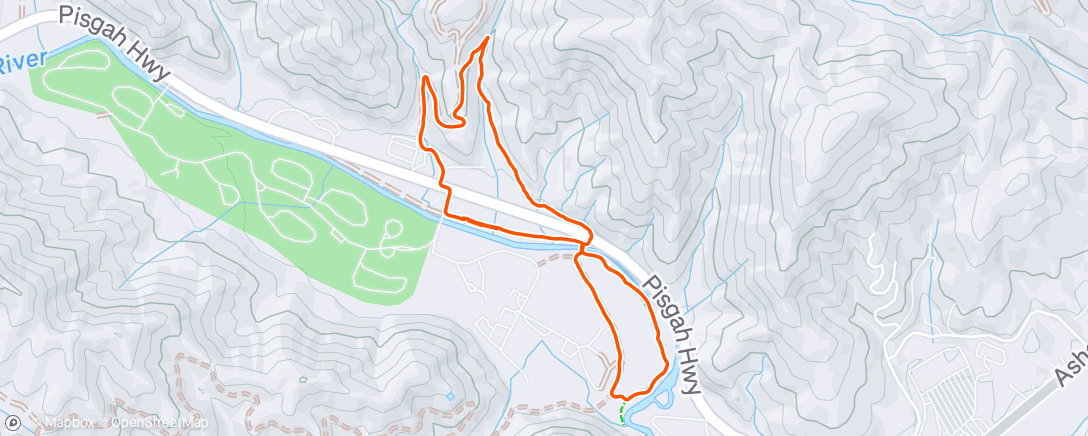 Map of the activity, Lunch Run