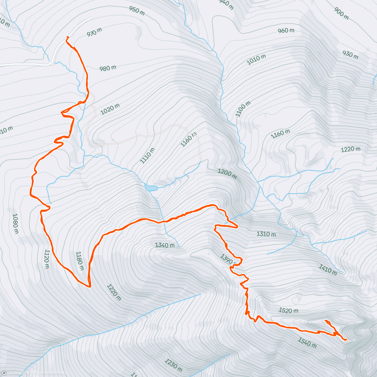 Map of the activity, Mt Pilchuck