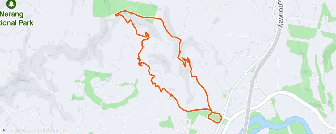 Map of the activity, Morning Run with Liam on the trails!