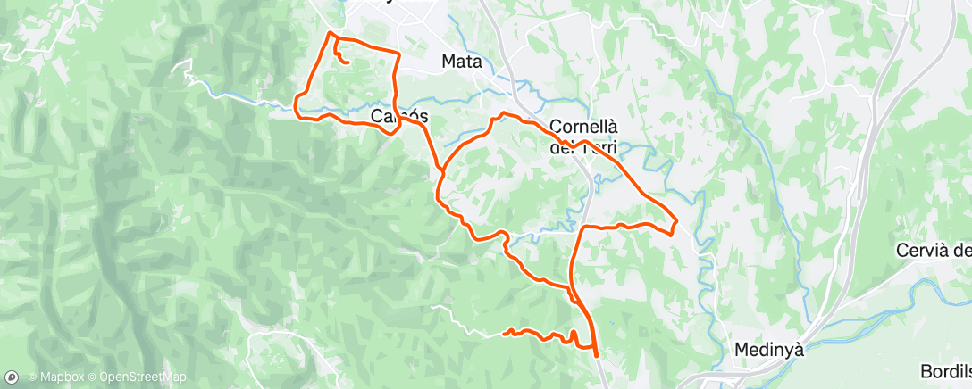 Map of the activity, Morning Ride