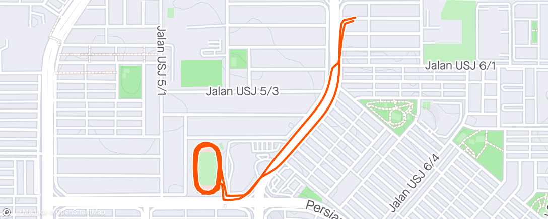 Map of the activity, Morning Run 🌧️🌧️🌧️
