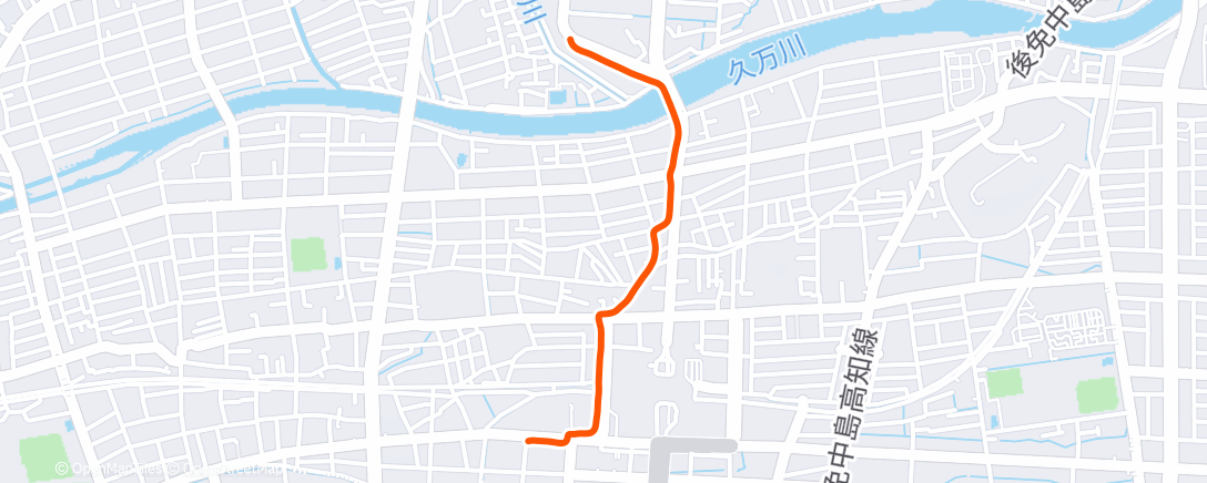 Карта физической активности (朝のランニング)