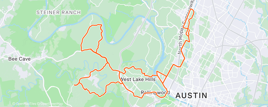 Карта физической активности (Morning Ride)