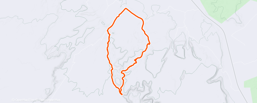 Map of the activity, Lunch Mountain Bike Ride