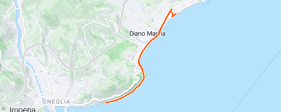 Map of the activity, Giro, st 4